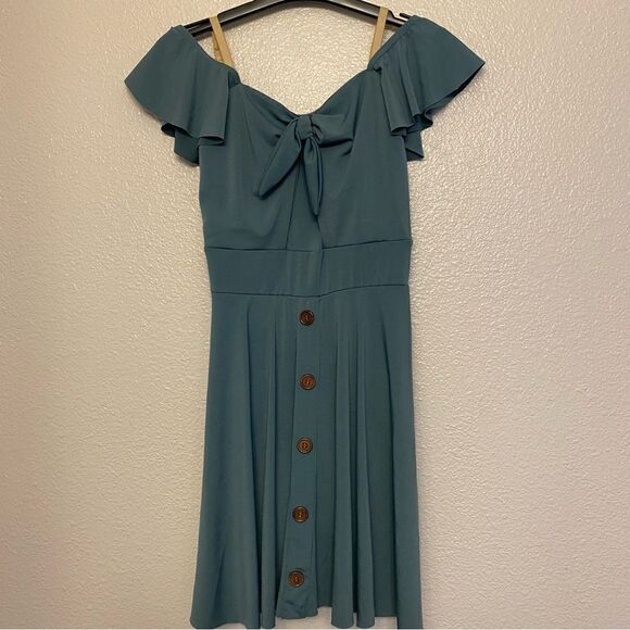 WEISSMAN Dance Costume sage green leotard dress Don't Forget About Me 12519 LC - Picture 2 of 11